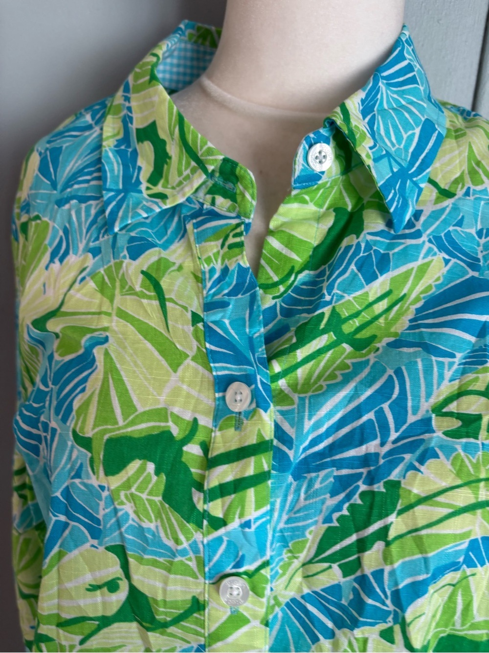 Lily Pulitzer Corton long sleeve button up - Picture 8 of 10